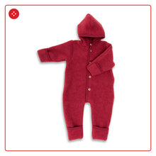 Carica l'immagine nel visualizzatore di Gallery, Tutina bebè in pile di lana merino