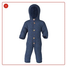 Carica l'immagine nel visualizzatore di Gallery, Tutina bebè in pile di lana merino