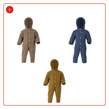 Carica l'immagine nel visualizzatore di Gallery, Tutina bebè in pile di lana merino