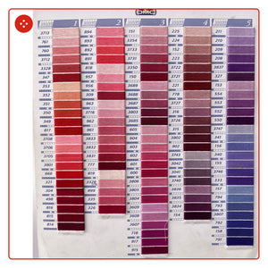 Stickgarn 6-fädig ROT ROSA LILA BLAU