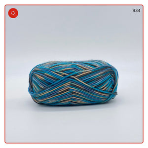 Lana per calzini multicolore