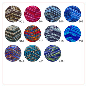 Lana per calzini multicolore